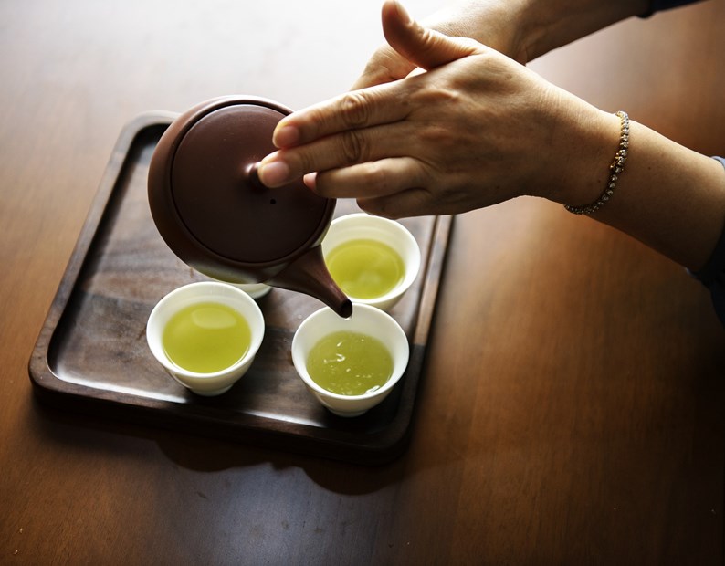 zöld tea felállítása