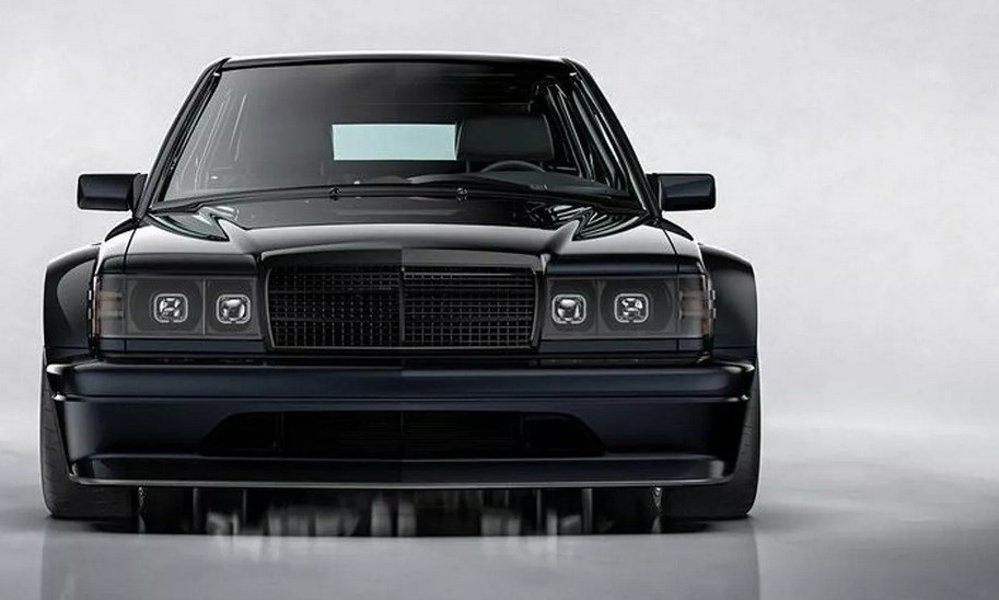 Látványos retró húrokat penget meg a 325 millió forintos modern Mercedes 190 E 2.5-16 Evo II