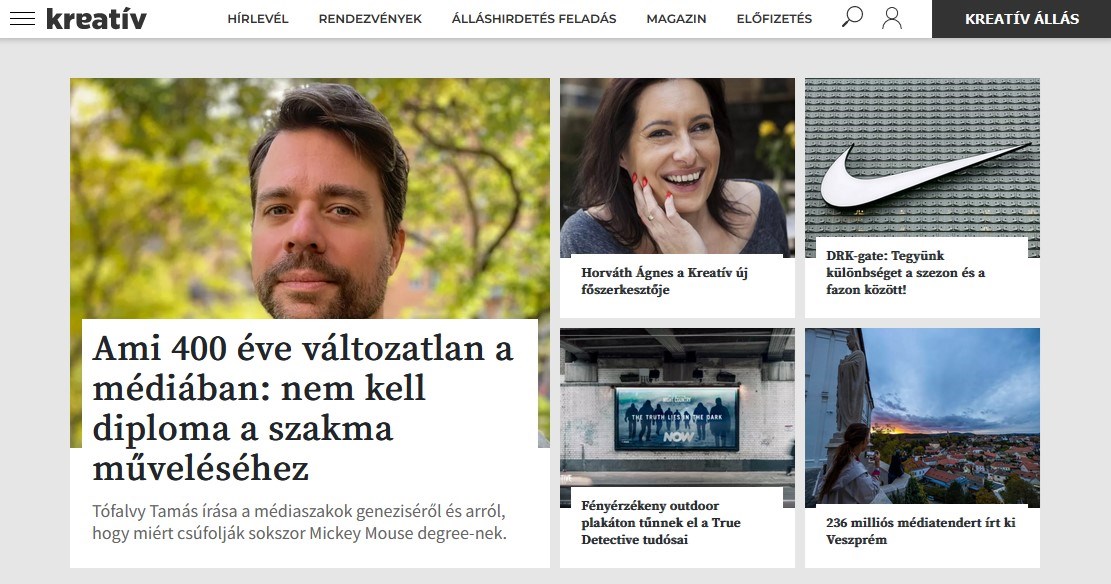 Horváth Ágnes a Kreatív magazin új főszerkesztője, Hermann Irén a HVG-nél folytatja