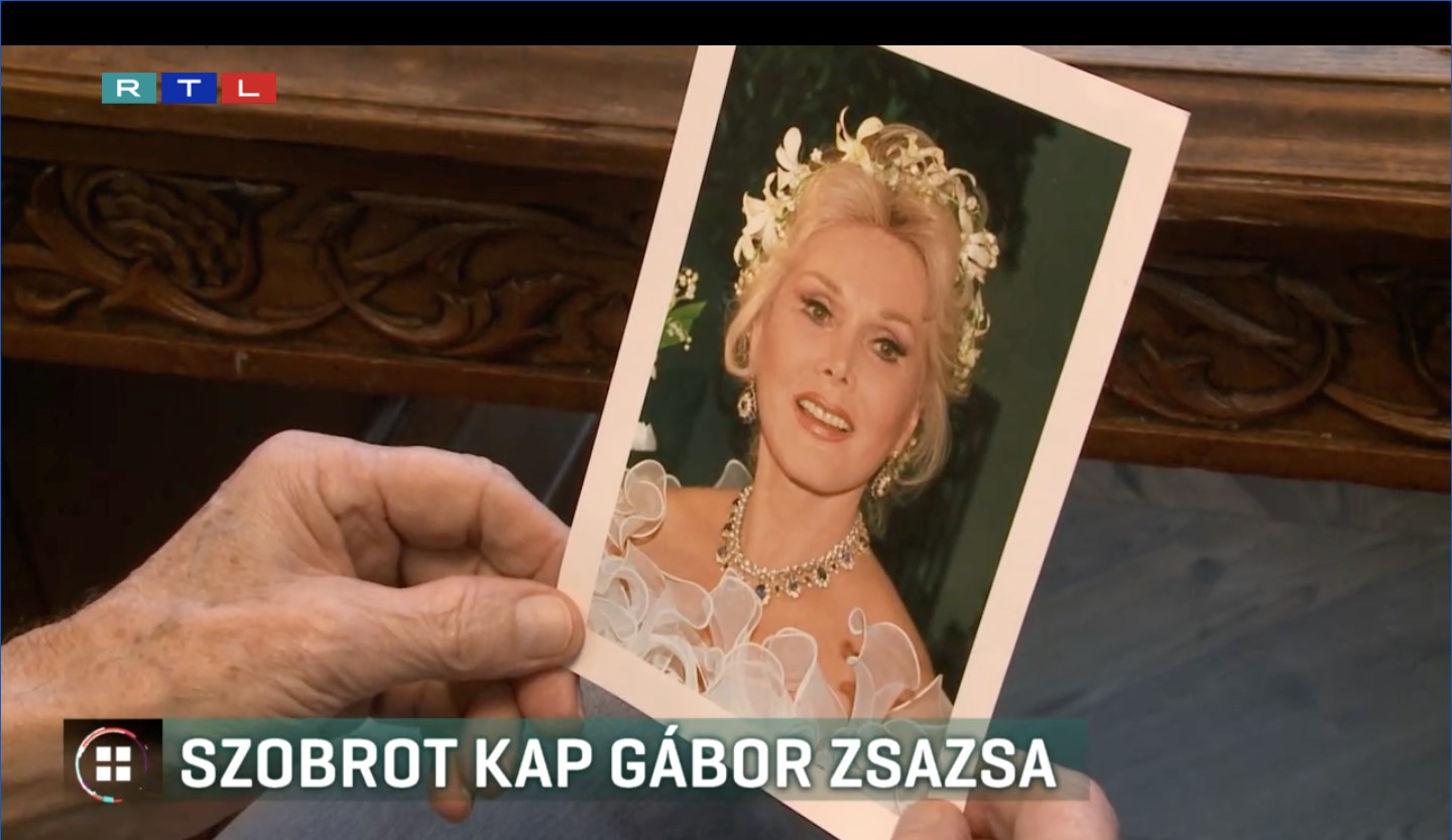 Életnagyságú bronzszobrot állítanak Gábor Zsazsának Budapesten