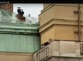 Prague police posted a video showing how they surrounded the shooter at the university
