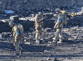 The video shows a completely dissolved Kiev Russian column