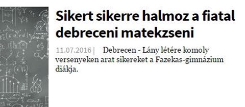 "Lány létére" - miért meglepő, ha egy lány matekversenyeket nyer?