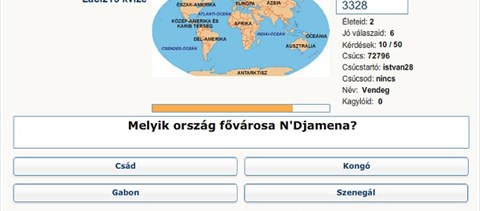 Földrajzi játék: ismeritek a világ fővárosait?