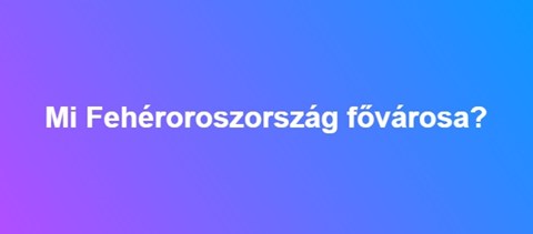 Mi Fehéroroszország fővárosa?