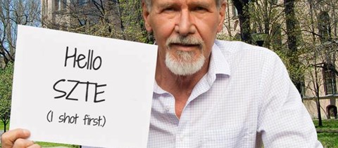 A szegedi egyetemen is jelenség lett Harrison Ford