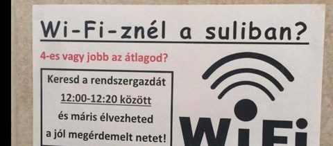 Gyors WiFi-hozzáféréssel motiválná tanulásra diákjait egy iskola