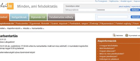 Felvételizők, figyelem: csütörtök éjszaka elérhetetlen lesz a Felvi