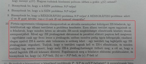 A nap képe: újabb zseniális ZH-feladat a BME-n