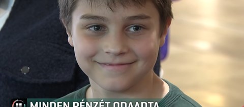 63 ezer forintot adományozott beteg iskolatársainak egy ukrán menekült kisfiú Egerben