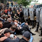 The demonstrations in Kosovo are ongoing and peaceful at the moment