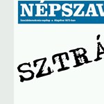 Diáksztrájk: félig üres címlappal jelent meg a Népszava