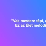 "Vak mestere tépi, cibálja, ez az Élet melódiája." - Ady, de melyik?