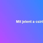 Mit jelent a csirigli?