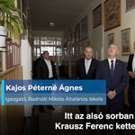 Krausz Ferenc egykori általános iskolájába látogatott Novák Katalin, ahol jelenleg biológiatanár tartja a fizikát