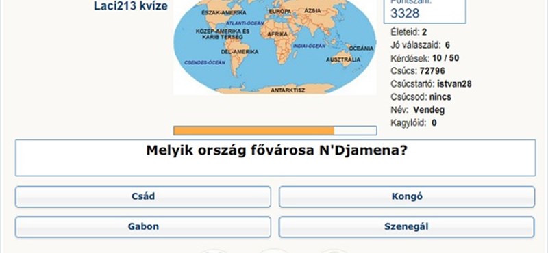 Földrajzi játék: ismeritek a világ fővárosait?