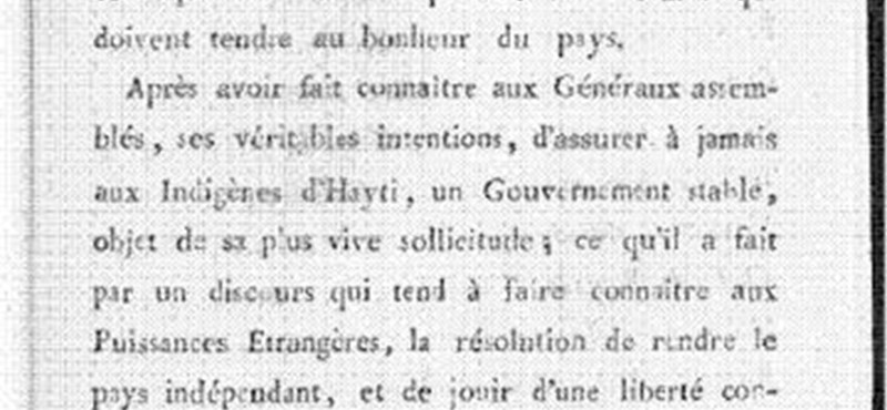 26 éves egyetemista lány bukkant rá Haiti függetlenségi nyilatkozatára