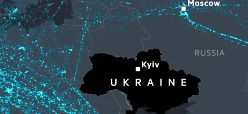 An amazing video has emerged of how the airspace around Ukraine was emptied due to the Russian invasion