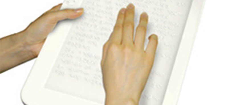 Braille írásos e-könyv olvasó