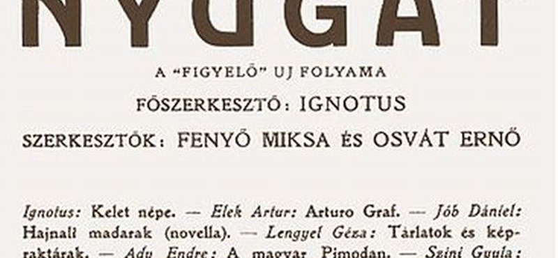 Meg tudnátok oldani a magyarérettségit? A Nyugat első nemzedéke