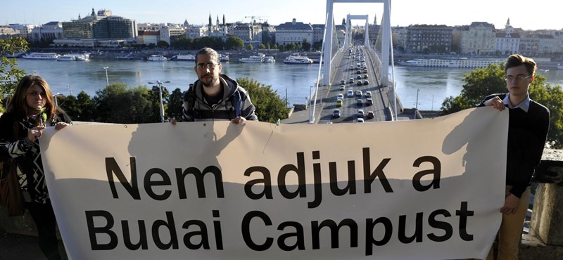 "Nem adjuk a Budai Campust" - tüntetnek a hallgatók