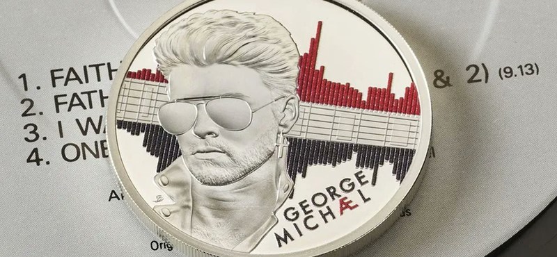 Emlékérmet adott ki George Michael tiszteletére a brit királyi pénzverde