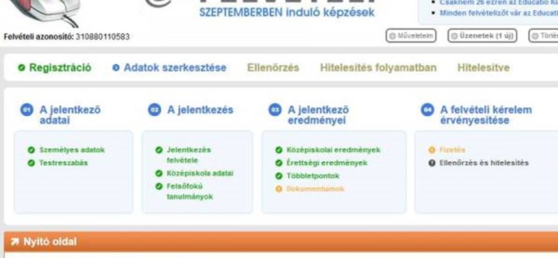 Felvételi 2013: hétfőig kell hitelesíteni az online jelentkezési lapot