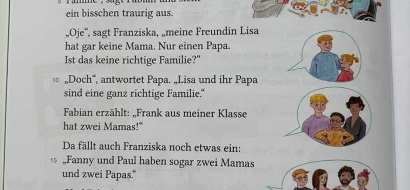 A nap képe: mozaikcsaládokat és egynemű szülőket is bemutat egy osztrák tankönyv