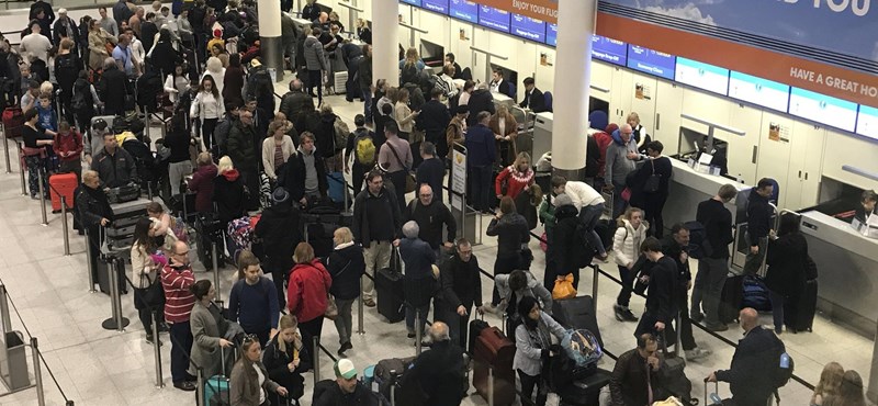 The ePassport system is stuck in the UK, and there is serious congestion at the largest airports