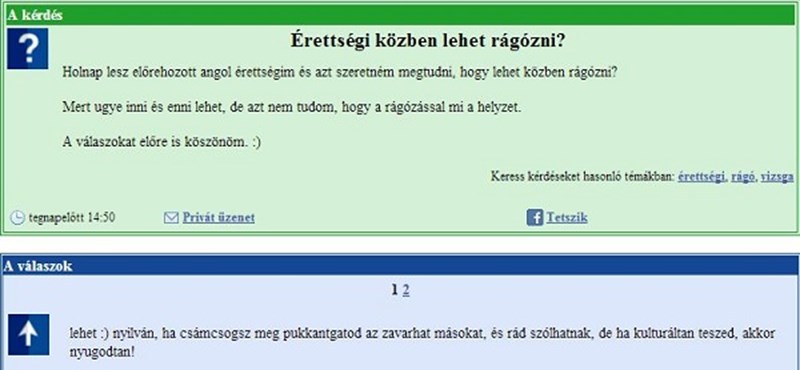 "Mit mondjak, miért nem mentem be az érettségire?"