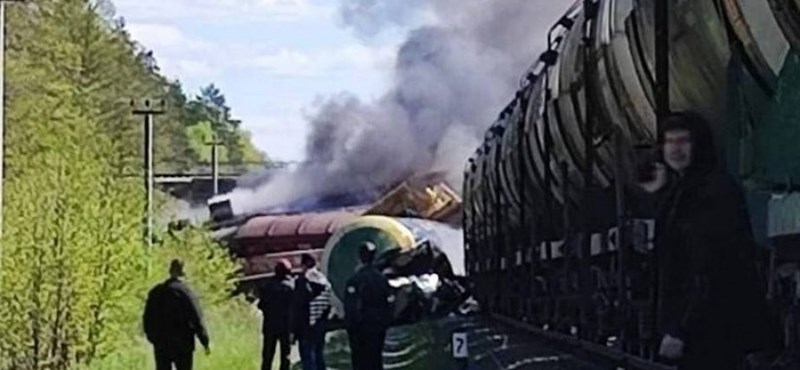 Por segunda vez en dos días, una explosión ha descarrilado un tren de carga ruso en la misma línea cerca de la frontera con Ucrania