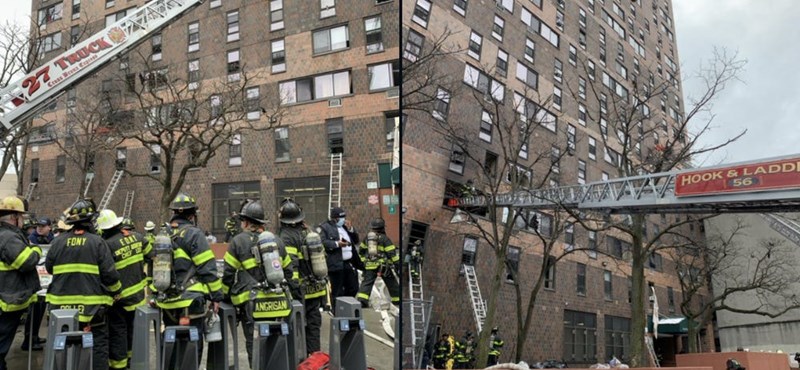 At least 19 people have been killed in a fire in New York