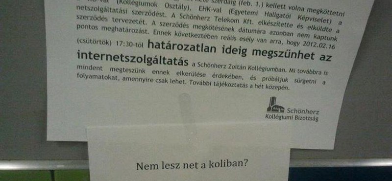 A nap képe: hadat üzennek a schönherzesek a netnélküliségnek