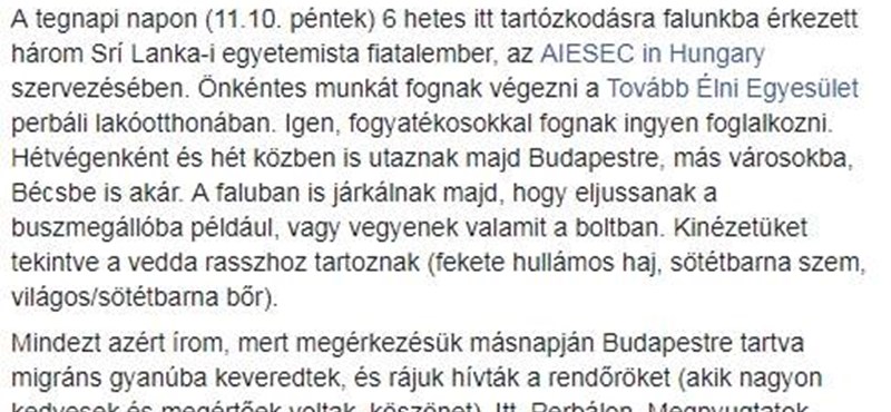 Rendőrt hívtak az önkénteskedő egyetemistákra, mert migránsnak hitték őket