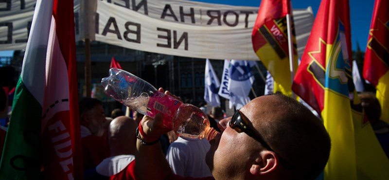 "Mintha Hoffmann Rózsa pikkelne ránk" - egyetemisták és tanárok is tüntettek a Kossuth téren