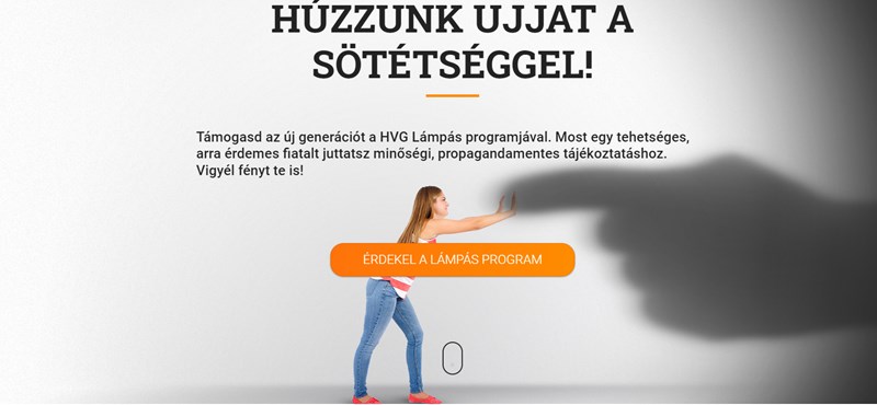 Elindult a HVG Lámpás programja, támogasd az új generációt