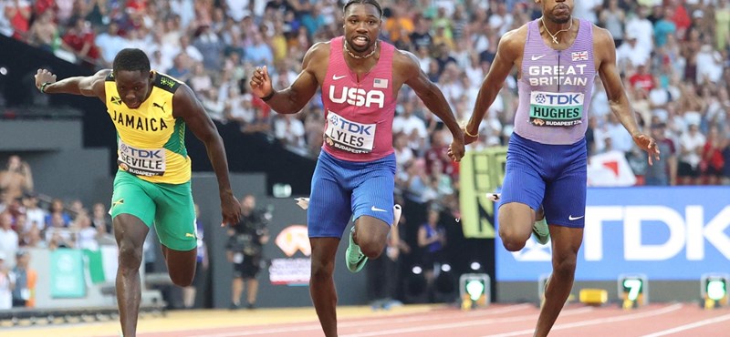 Noah Lyles is the world champion in the 100m in Budapest