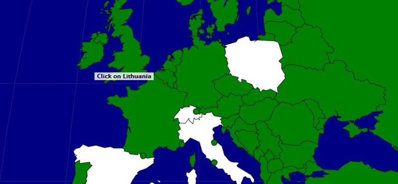 Zseniális villámteszt: hány európai országot ismersz fel?