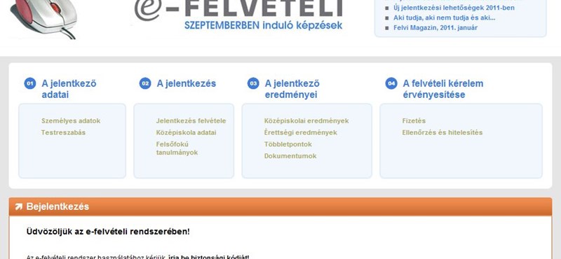 E-felvételi: válaszok a leggyakoribb kérdésekre