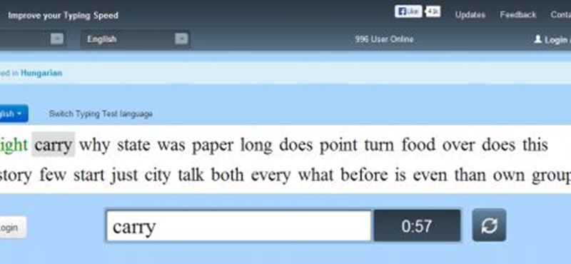 Ingyenes, online teszt: hány szót tudsz leírni egy perc alatt?