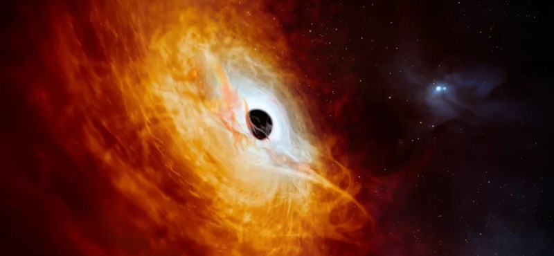 The brightest object in the universe has been found: a quasar black hole that devours an entire sun of stars every day