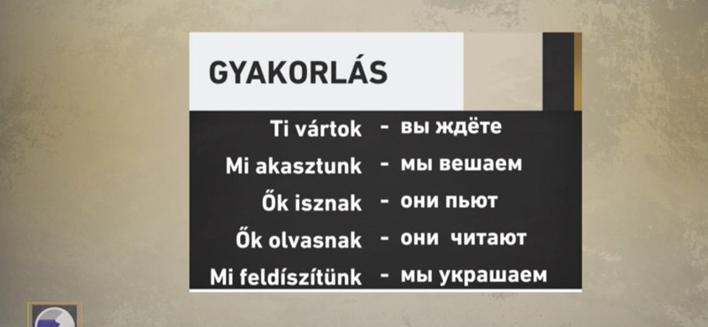 Furcsa orosz nyelvleckét adott a köztévé